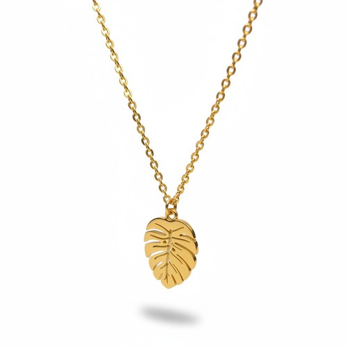 Damen kette blattkette 18k - blattkette,