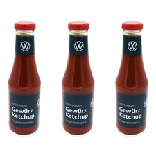 3 Original VW Ketchup Volkswagen Wolfsburg Ketchup Curry Gewürzketchup a 500 ml
