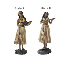 Armaturenbrett Wackelkopf Hawaiian Puppe mit Gitarre, Sammlerfiguren, Hochzeit,