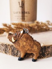 Wildschwein Schlüsselanhänger | Holz Wildschwein Anhänger | Jäger Geschenk