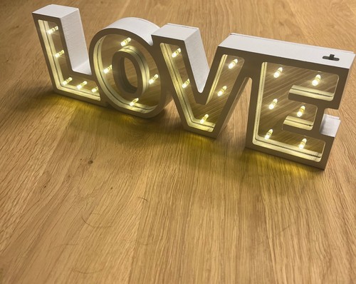 Led schriftzug love - led,