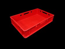 Fleischerkiste E1 rot gebraucht 60x40 cm Kiste 5x Obst Gemüse Lager Verkauf