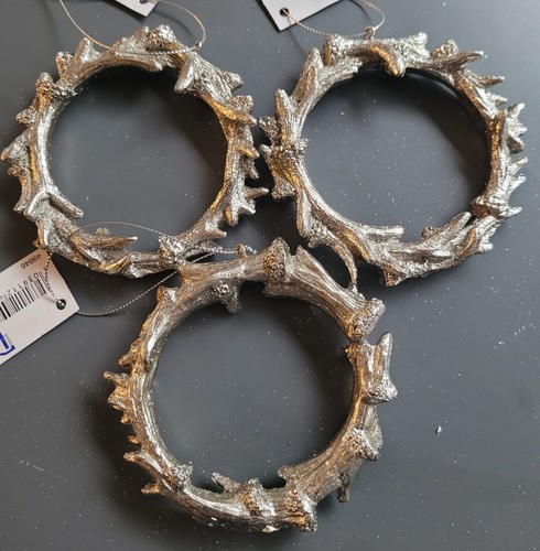 Dekokranz silbern geweih - dekokranz,
