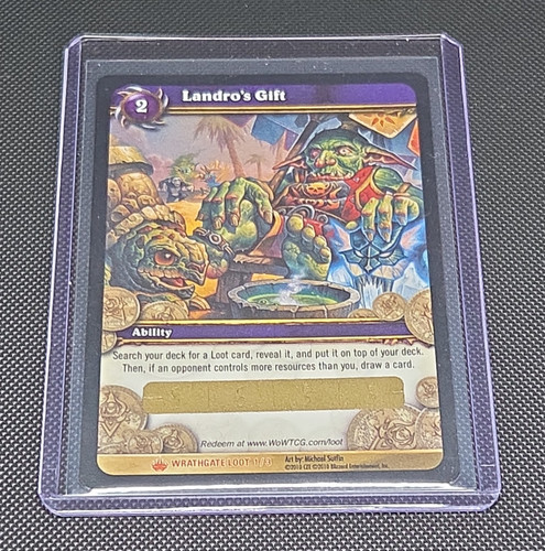 Wow tcg landro gift - wow, landro's
