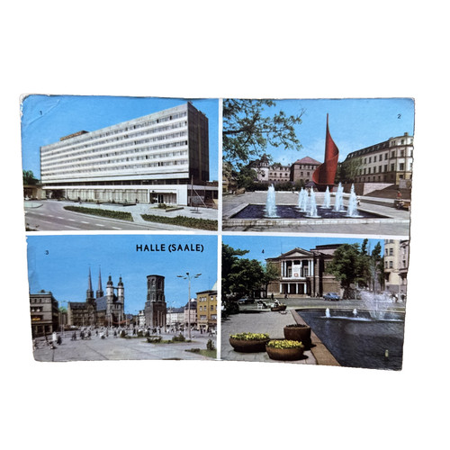 Postkarte halle saale - postkarte,