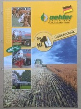 OEHLER Gülletechnik Einachs Tandem Tridem Güllewagen Prospekt Traktor Schlepper