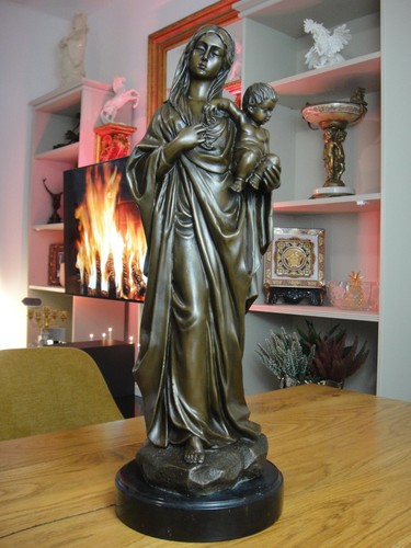 Bronze statue madonna maria - bronze,