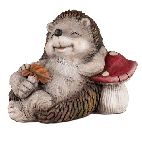 Dekofigur igel herbstfarben - dekofigur,