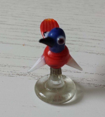 Alte vogel glasfigur klein - alte,