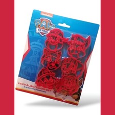 Paw Patrol Keks-Ausstecher Set 6-teilig Rot Kinder Backen Plätzchen Ausstechform