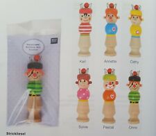 Rico Design Strickpüppchen, Strickliesel versch. Motive + Anleitung, Holz,11cm 
