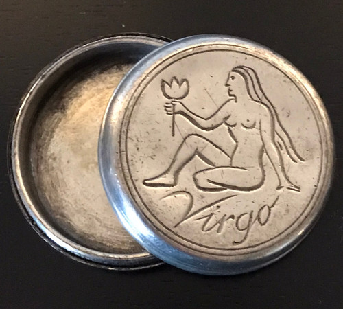 Dose aus zinn sternzeichen - dose,