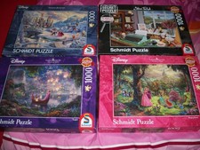 4 Schmidt Puzzle 1000 Teile 3 x Märchen 1 x Katzen im Büro