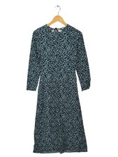 MARC O’POLO Midikleid Damen Kleid Gr. DE 36 blau-braun-grün Casual-Look