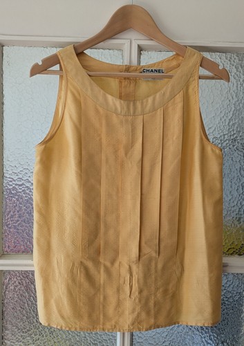 Chanel vintage seide bluse top - chanel,