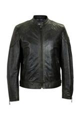 Belstaff leather biker jacket - biker,