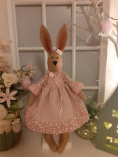 Oster Hase Tilda Puppe Deko Shabby Chic Landhaus altrosa