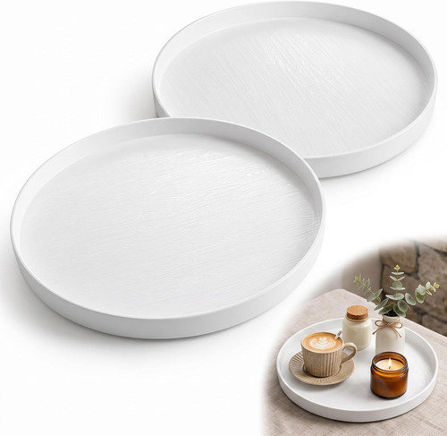 2er set rundes deko - deko-tablett, 30
