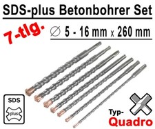 7-tlg SDS-Plus Quadro Bohrer