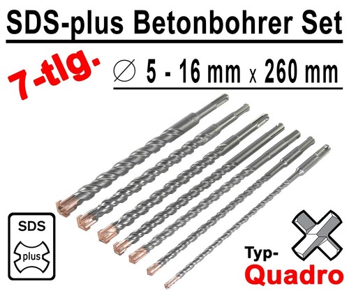 Tlg sds plus quadro - 7-tlg, sds-plus