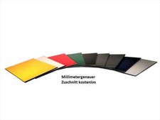 Aluverbundplatte Verbundplatte 3mm Silber gebürstet/Weiß Resposten Sonderposten