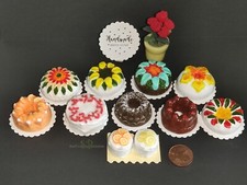 Torte, Kuchen, Handgefertigt - Miniatur für Puppenhaus, Puppenstube 1:12