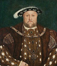 King Henry VIII Hans Holbein der Jüngere König Adel Schmuck Hut Ring B A3 02208