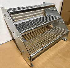 Metalltreppe höhenverstellbar und stufenverstellbar - verzinkt und wetterfest