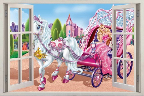 S169 barbie puppe wandtattoo - puppe,