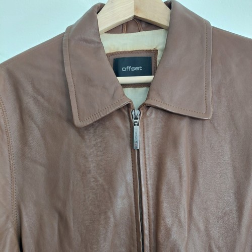 Offset lederjacke lammnappa - lederjacke,