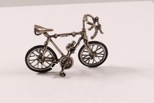 Silberfigur Silber Fahrrad Rennrad Miniatur Figur DEFEKT 13gramm