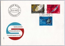 Schweiz FDC Bern 1973 Satellit