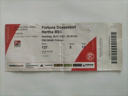 Sammler ticket fortuna - ticket, 23/24