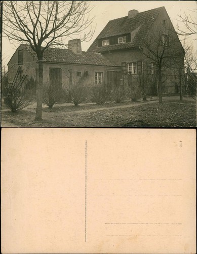 Ansichtskarte einfamilienhaus - ansichtskarte,
