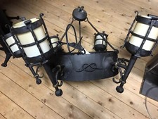 Große Rustikale Deckenleuchte