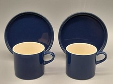 Melitta Stockholm blau 2 Tassen mit 2 Untertassen Lieselotte Kanter 1960er