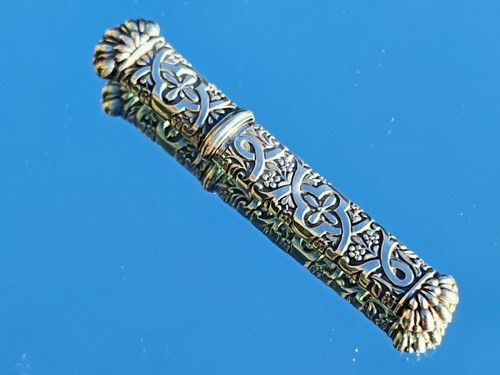 Silbernes nähnadeletui etui - silbernes, nähnadeletui,