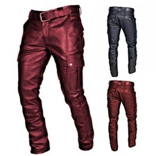 Herren echtleder hose jeans - herren,