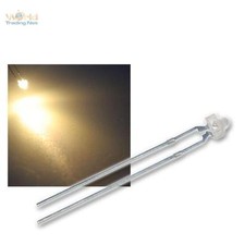 Led 8mm warmweiss linse - 1,8mm,