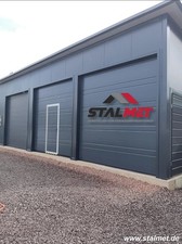 Isolierte Blechgarage 14x5x4m