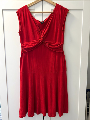 Damen wickelkleid rot - h&m,