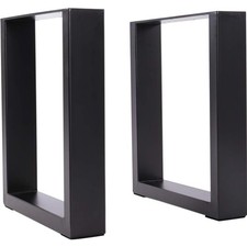 Schwarze Metall Tischkufen