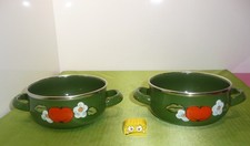 Emaille 2 Suppentassen