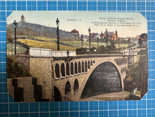 AK Postkarte Plauen im Vogtland König Friedrich August Brücke Syratal-Viadukt
