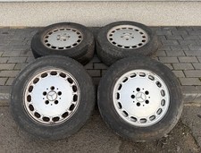 Mercedes W126 4x Felge Alufelge 7x15 ET25 Gullideckel ORIGINAL 1264003002 16Loch