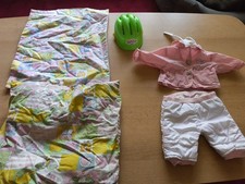 Baby Born Reste Helm Jacke Hose Tuch Decke 