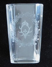 Alte Glas Vase mit