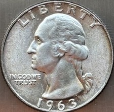 Silbermünze USA Washington