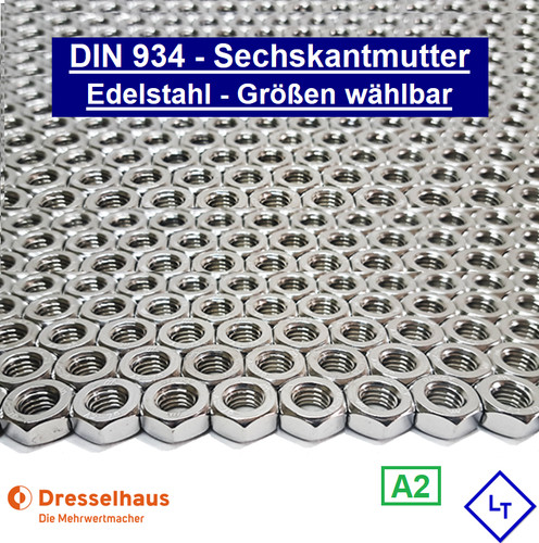 Din 934 edelstahl v2a - edelstahl,