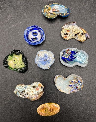Konvolut glas emaille - glas,